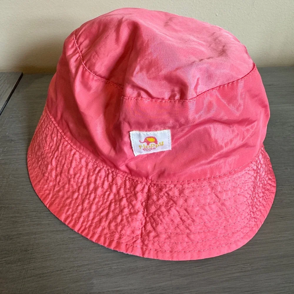 Floppy Tops Kids Beach‎ Bucket Hat flamingo coral girls